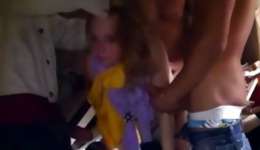 Raunchy and appealing doll having mating with three males